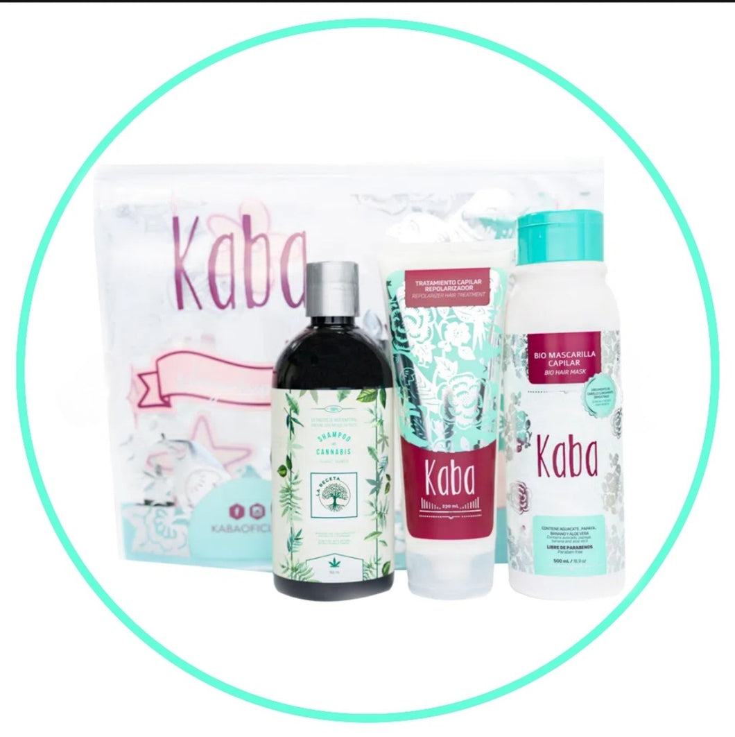 KIT CAPILAR KABA + SHAMPOO PARA CABELLO GRASO LA RECETA