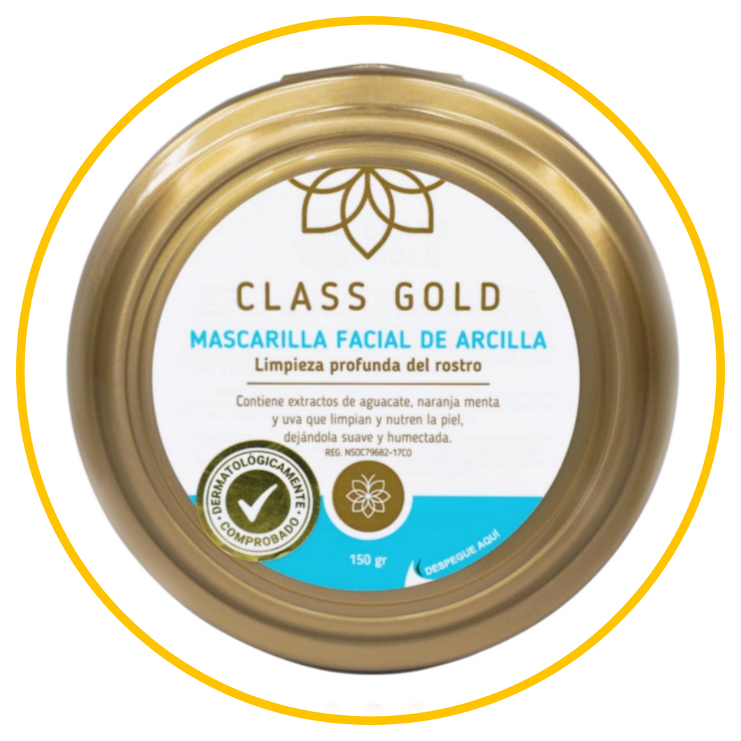 MASCARILLA FACIAL DE ARCILLA CLASS GOLD